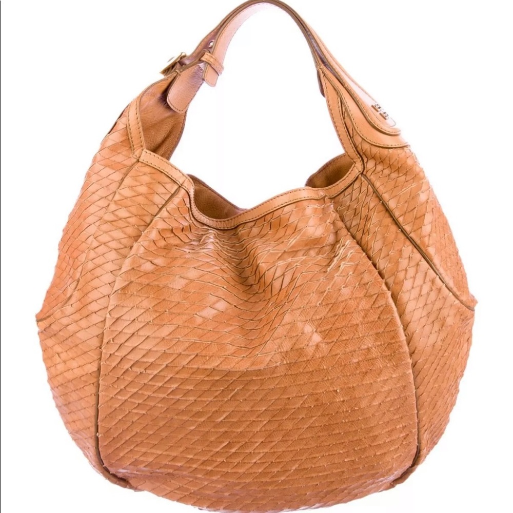 Authentic Givenchy Eclipse Hobo Bone Leather Bag - image 1